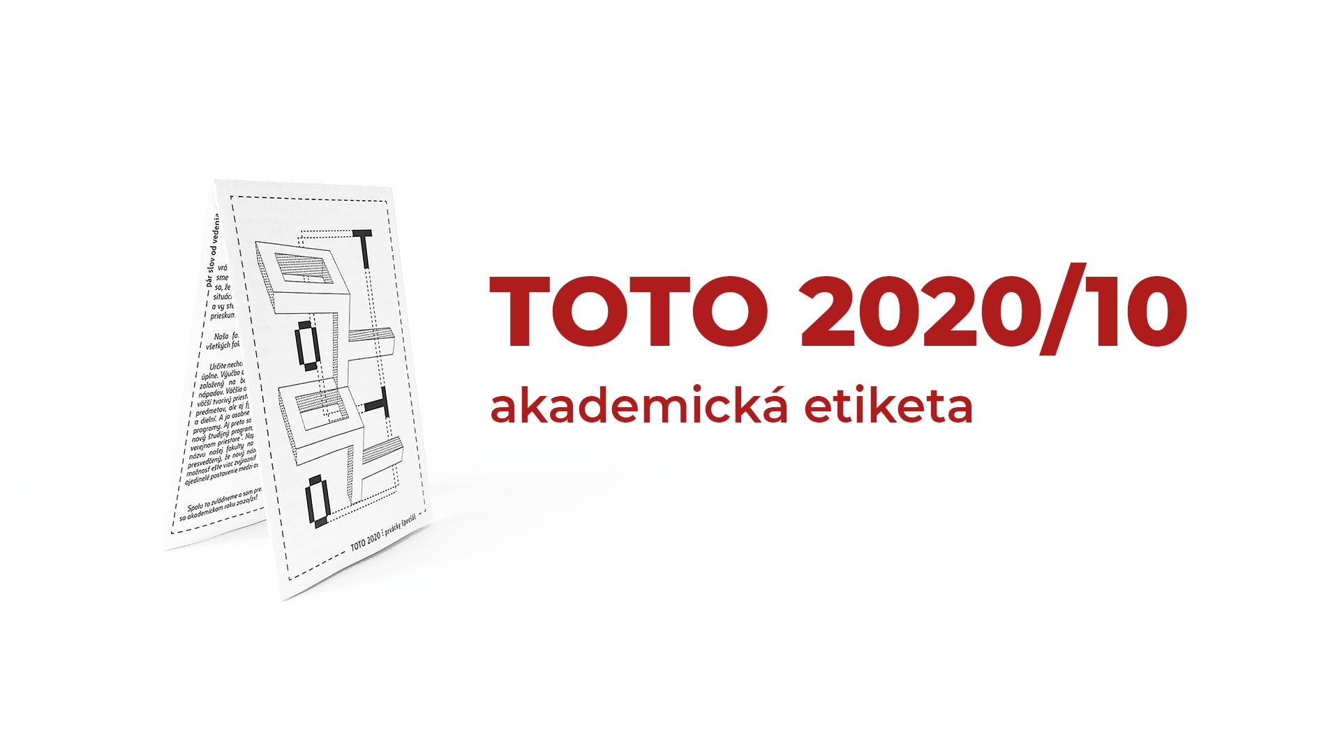 TOTO 2020/10 ⋮ akademická etiketa